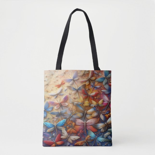 Subtle Dragonflies Tote Bag (Front)