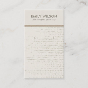 SUBTLE EGG WHITE STUD EARRING DISPLAY CARD