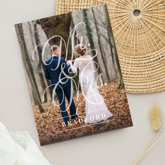 Subtle Elegance Elopement Announcement Postcard (Creator Uploaded)