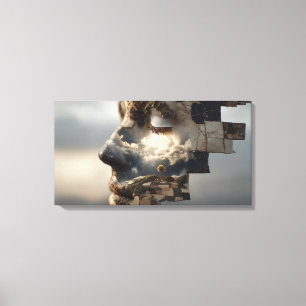 subtle emergence canvas print