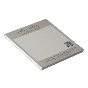 Subtle Fabric Texture Customisable Notepad