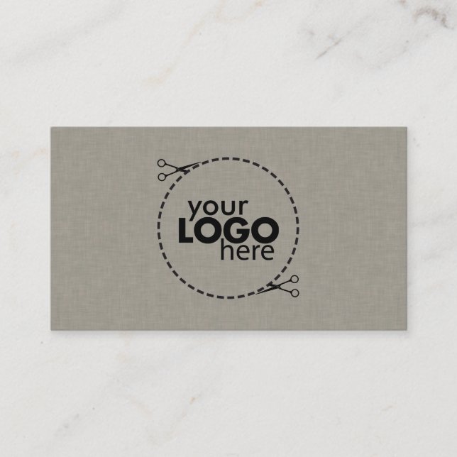 Subtle Faux Fabric Texture  Business Card (Front)