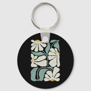 Subtle Flower Kamala Harris Boho Aesthetic Key Ring
