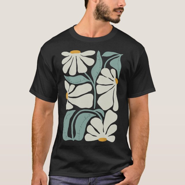 Subtle Flower Kamala Harris Boho Aesthetic  T-Shirt (Front)
