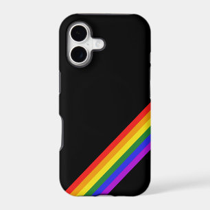 Subtle Gay Pride Flag LGBT Rainbow Diagonal Stripe