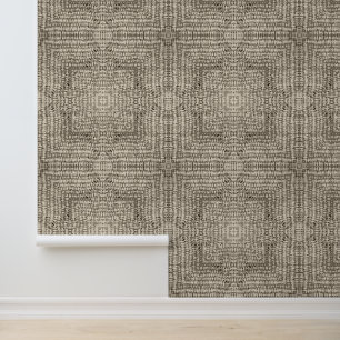 Subtle Geometric Symmetry Neutral Beige Tones Wallpaper