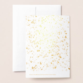 Subtle Gold / Silver Leaf Pieces Foil Card