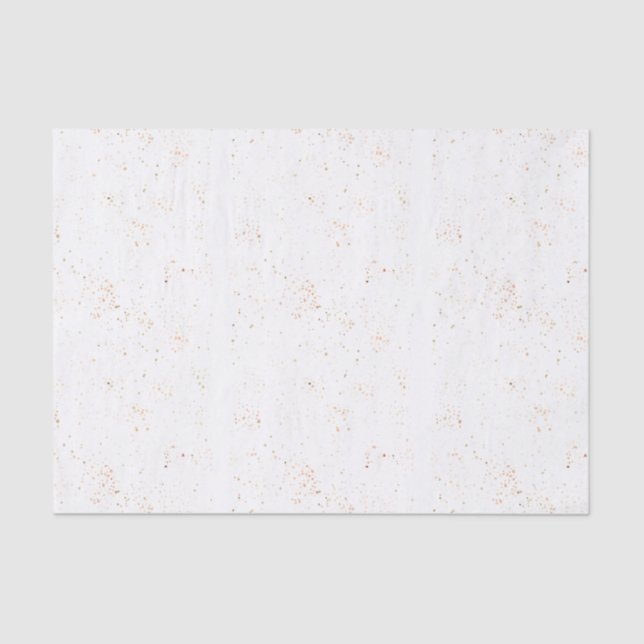 Subtle Gold Speckled Dots Tissue Paper (Front)