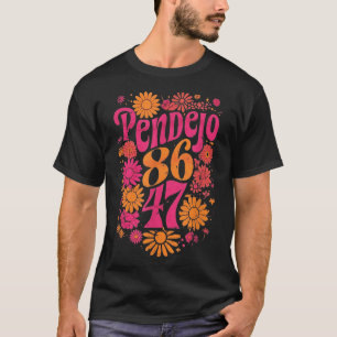 Subtle Groovy Retro Pendejo Floral Anti-trump T-Shirt