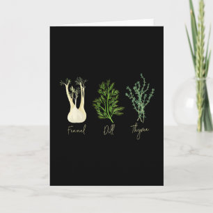 Subtle Herb Fennel Dill Thyme Anti Trump Shirt Res Card