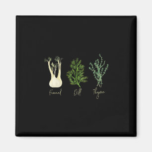 Subtle Herb Fennel Dill Thyme Anti Trump Shirt Res Magnet