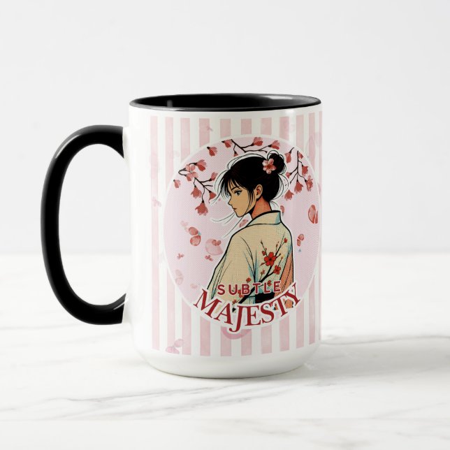 Subtle Majesty Cherry Blossom Anime Mug (Left)