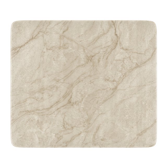 Subtle Marble Neutral Refined Modern Style Cutting Board (Front)