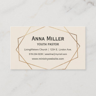 Subtle Modern Youth Ministry Business Card
