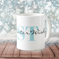 Subtle Monogram and Warm Winter Wishes