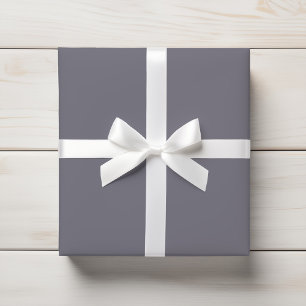 Subtle Muted Slate Gray Lilac Solid Wrapping Paper