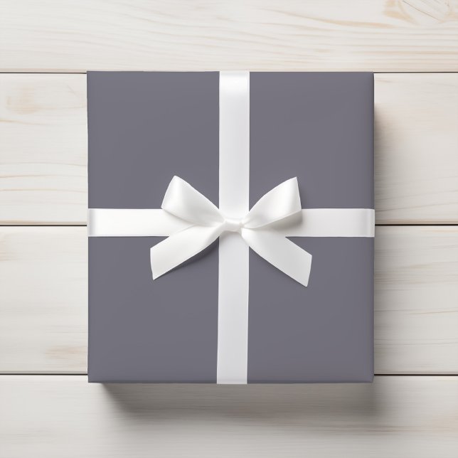 Subtle Muted Slate Grey Lilac Solid Wrapping Paper (Creator Uploaded)