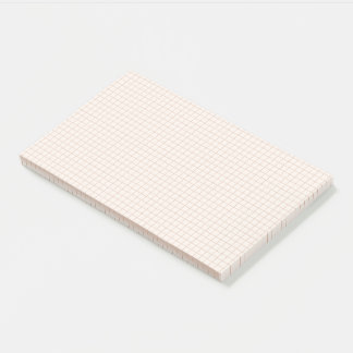 Subtle Neutral Grid Post-It Notes