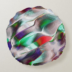 Subtle or colorful extravagance in a virtual rocky round cushion