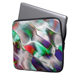 Subtle or colourful extravagance in a virtual rock laptop sleeve