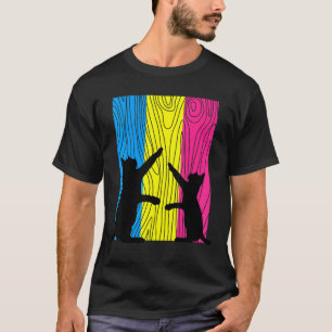 Subtle Pansexual Pride Cat Kitten   Funny LGBT Pan T-Shirt