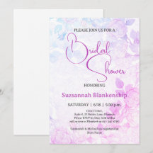 Subtle Pastel Floral Background Bridal Shower 