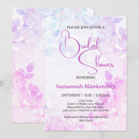 Subtle Pastel Floral Background Bridal Shower