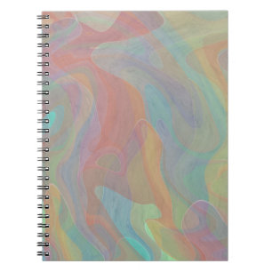 Subtle Pastel Watercolor Abstract Art Notebook
