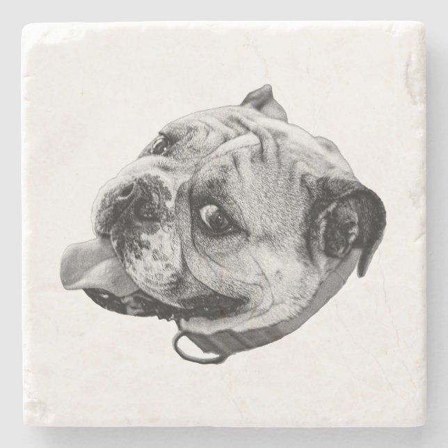 Subtle Pet Detail Stone Coaster (Front)