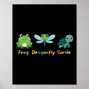 Subtle Political Humour Anti-trump Frog Dragonfly Poster
