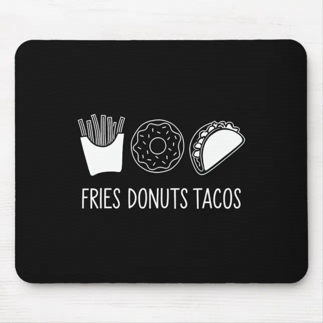Subtle Political Humour Fries Doughnuts Tacos Mouse Pad Zazzle co nz Subtle Political Humour Fries Doughnuts Tacos Mouse Pad Zazzle co nz