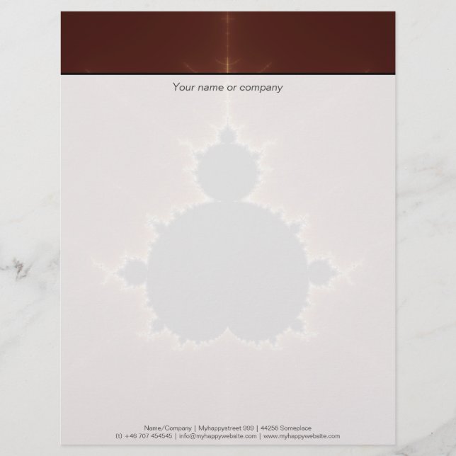 Subtle Power Fractal Custom Letterhead (Front)