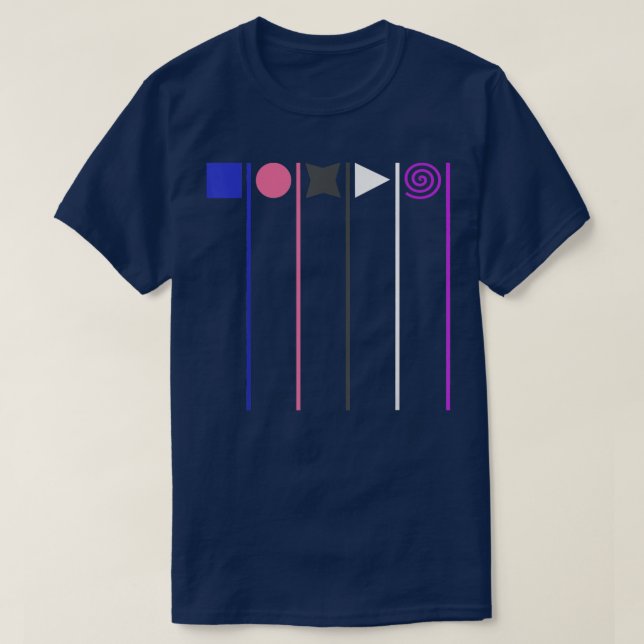 Subtle Pride Month Genderfluid Pride, Gender Fluid T-Shirt (Design Front)