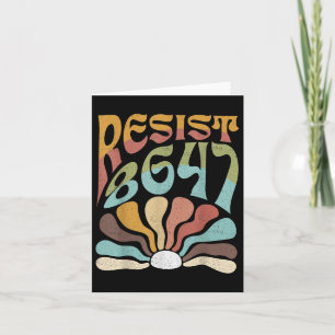 Subtle Resist 8647 Trump Resist Trump Protest Boho Card