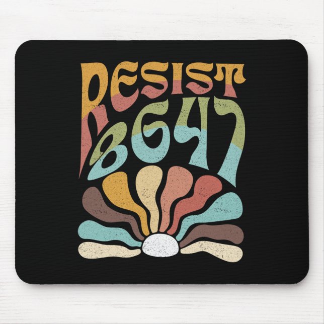 Subtle Resist 8647 Trump Resist Trump Protest Boho Mouse Pad (Front)