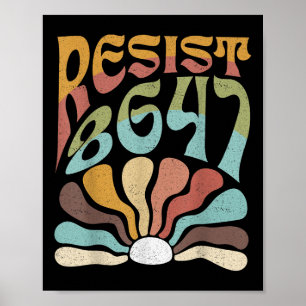 Subtle Resist 8647 Trump Resist Trump Protest Boho Poster