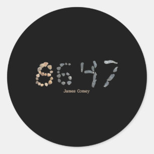 Subtle Resist Trump 8647 3 Classic Round Sticker