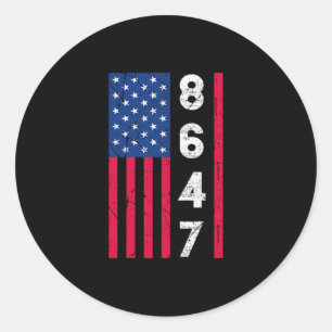 Subtle Resist Trump 8647 Classic Round Sticker