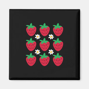 Subtle Resist Trump Daisy Strawberry Protest Femin Magnet