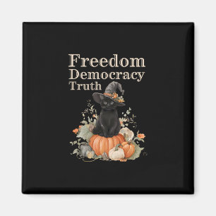 Subtle Resist Trump Freedom Democracy Truth Witch  Magnet