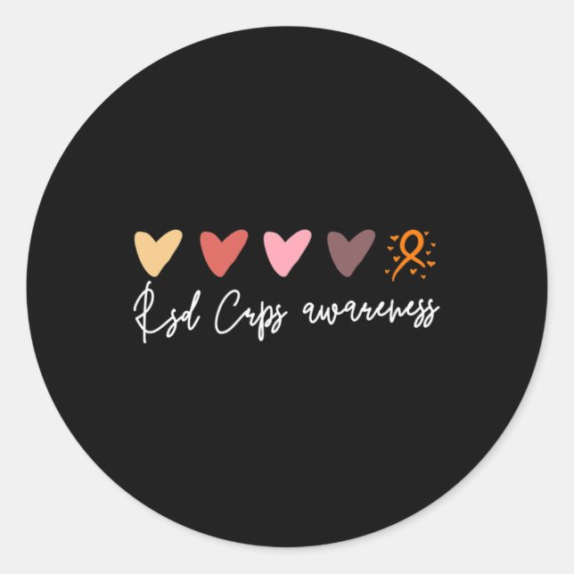 Subtle Rsd Crps Awareness  Classic Round Sticker (Front)