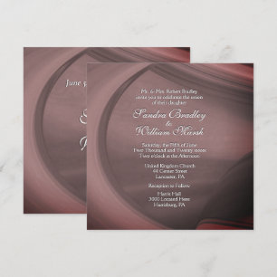 Subtle Sangria Wedding Invitation