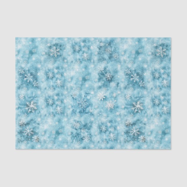 Subtle Snowflakes Tissue Paper (Front)