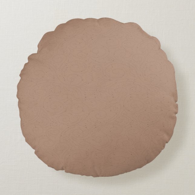 Subtle Speckled Starlight Texture Pattern Round Cushion (Front)