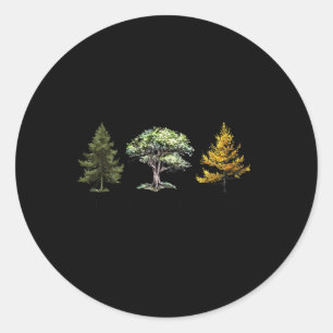 Subtle Tree Anti Trump Shirt Fir Dogwood Tamarack Classic Round Sticker