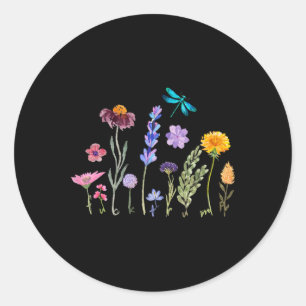 Subtle Vintage Watercolor Anti Trump Classic Round Sticker