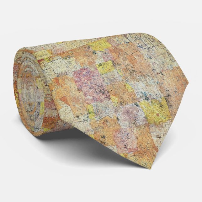 Suburban Bliss – Painterly Abstraction Tie (Rolled)