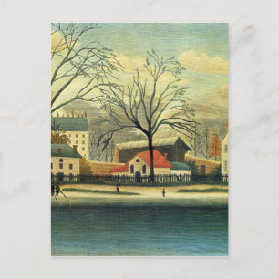 Suburban Scene by Henri Rousseau Postcard