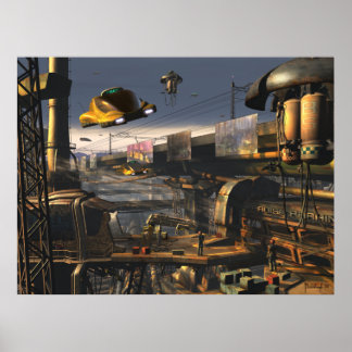 Suburbs 2100 - future city print