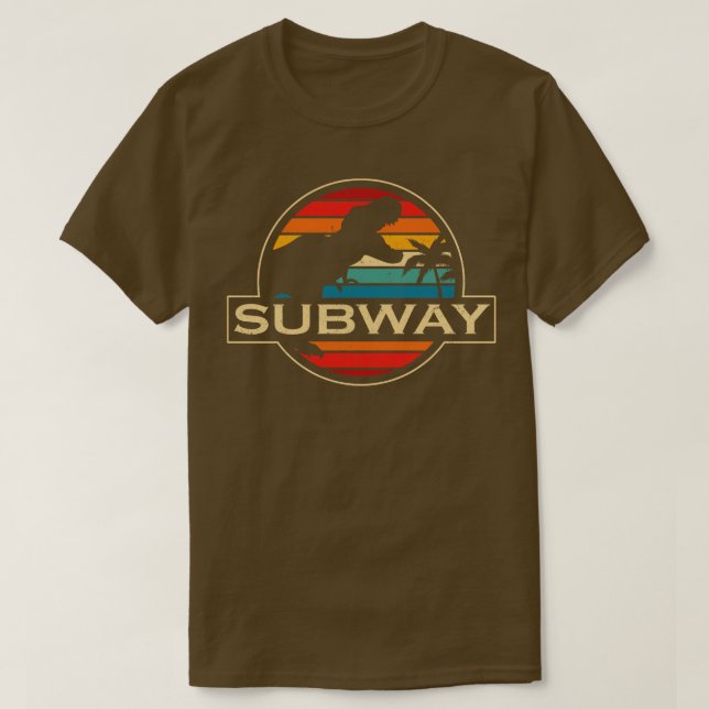 Subway Dinosaur T-Shirt (Design Front)